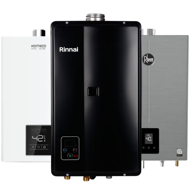 aquecedor a gas rinnai, komeco e rheem
